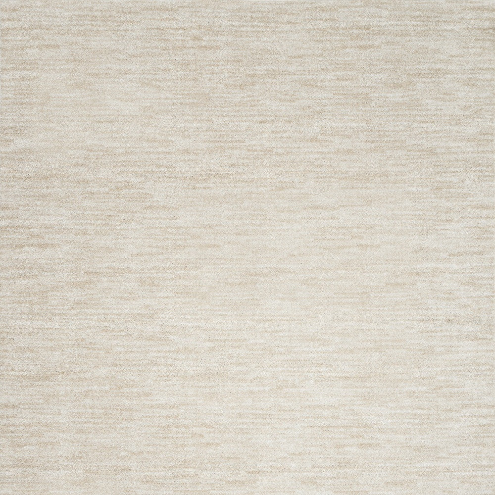 10' X 14' Ivory And Beige Non Skid Indoor Outdoor Area Rug