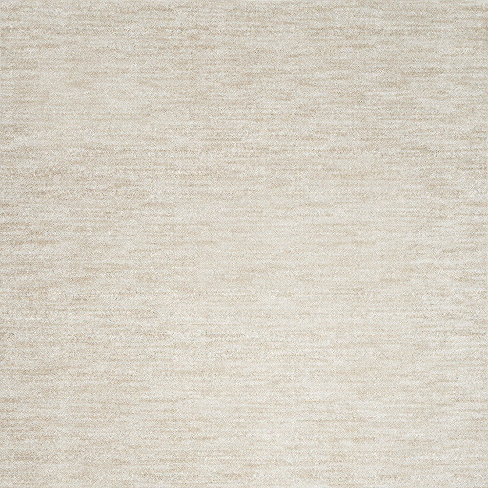 10' X 14' Ivory And Beige Non Skid Indoor Outdoor Area Rug