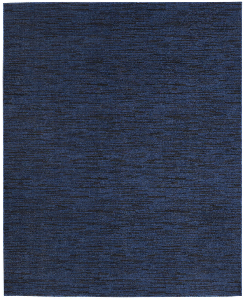 10' X 14' Midnight Blue Stain Resistant Indoor Outdoor Area Rug