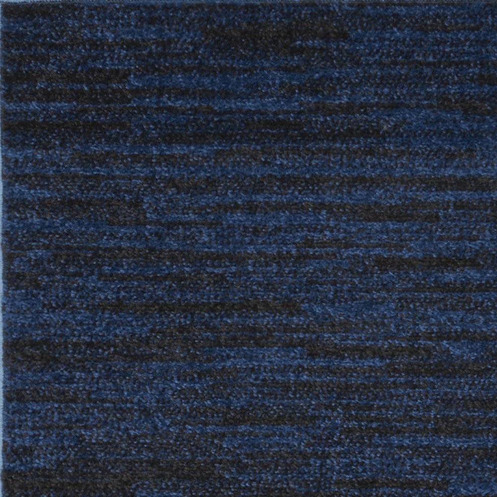 10' Midnight Blue Indoor Outdoor Runner Rug