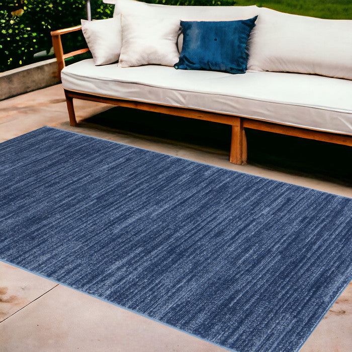 10' X 14' Blue Indoor Outdoor Area Rug