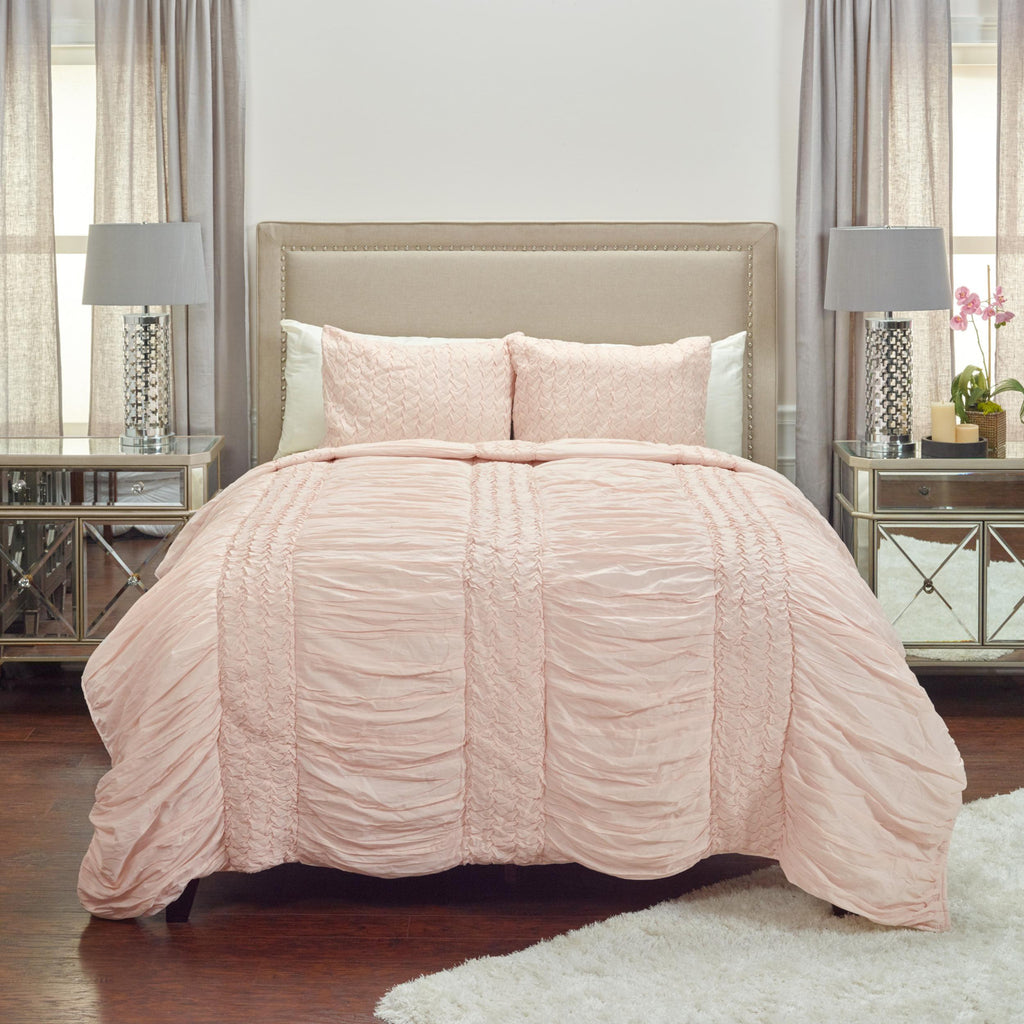 Pink King 100% Cotton 300 Thread Count Machine Washable Down Alternative Comforter