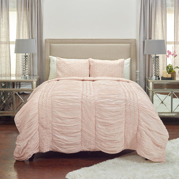 Pink Queen 100% Cotton 300 Thread Count Machine Washable Down Alternative Comforter