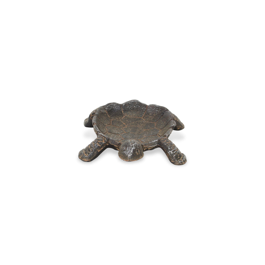 7" Black Turtle Cast Iron Vanity Tray