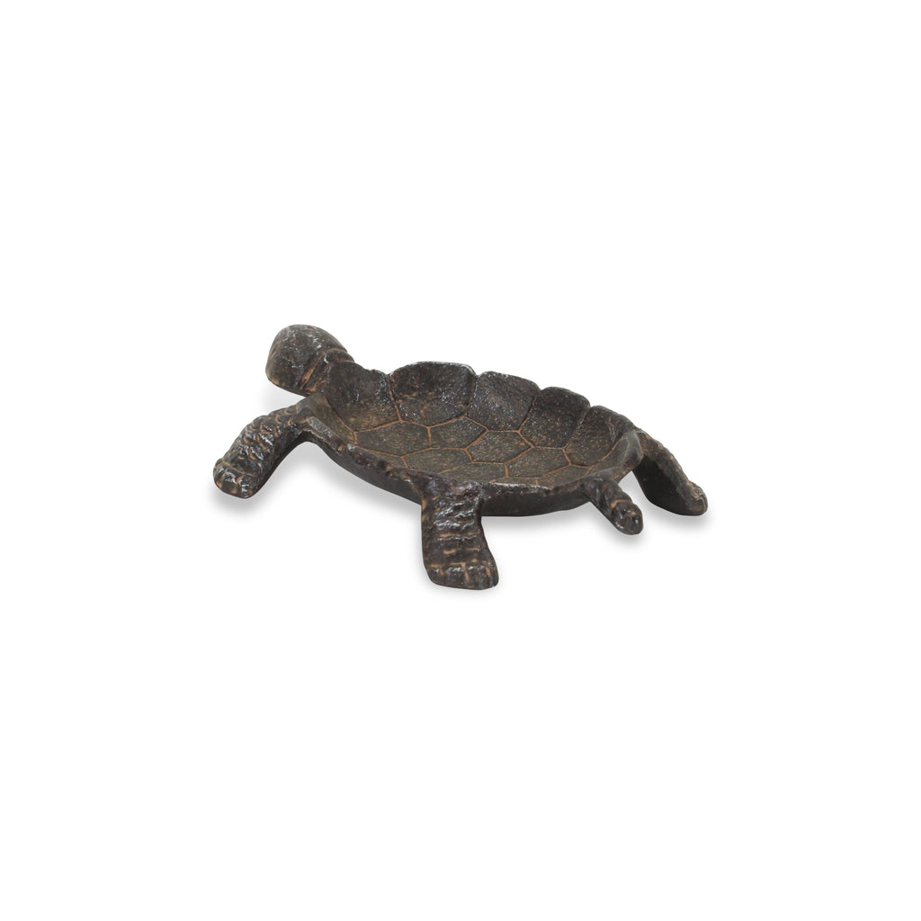 7" Black Turtle Cast Iron Vanity Tray