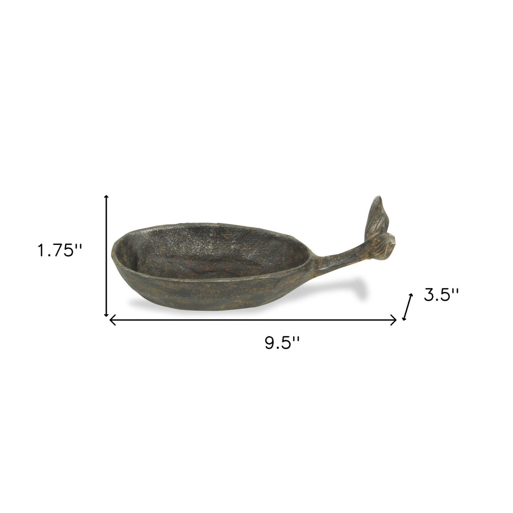 2" Bronze Iron Tabletop Dish Candle Holder