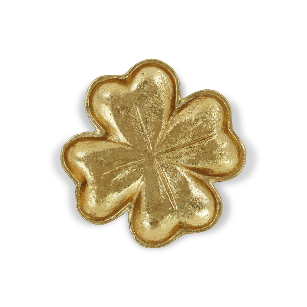 7" Gold Shamrock Metal Handmade Vanity Tray