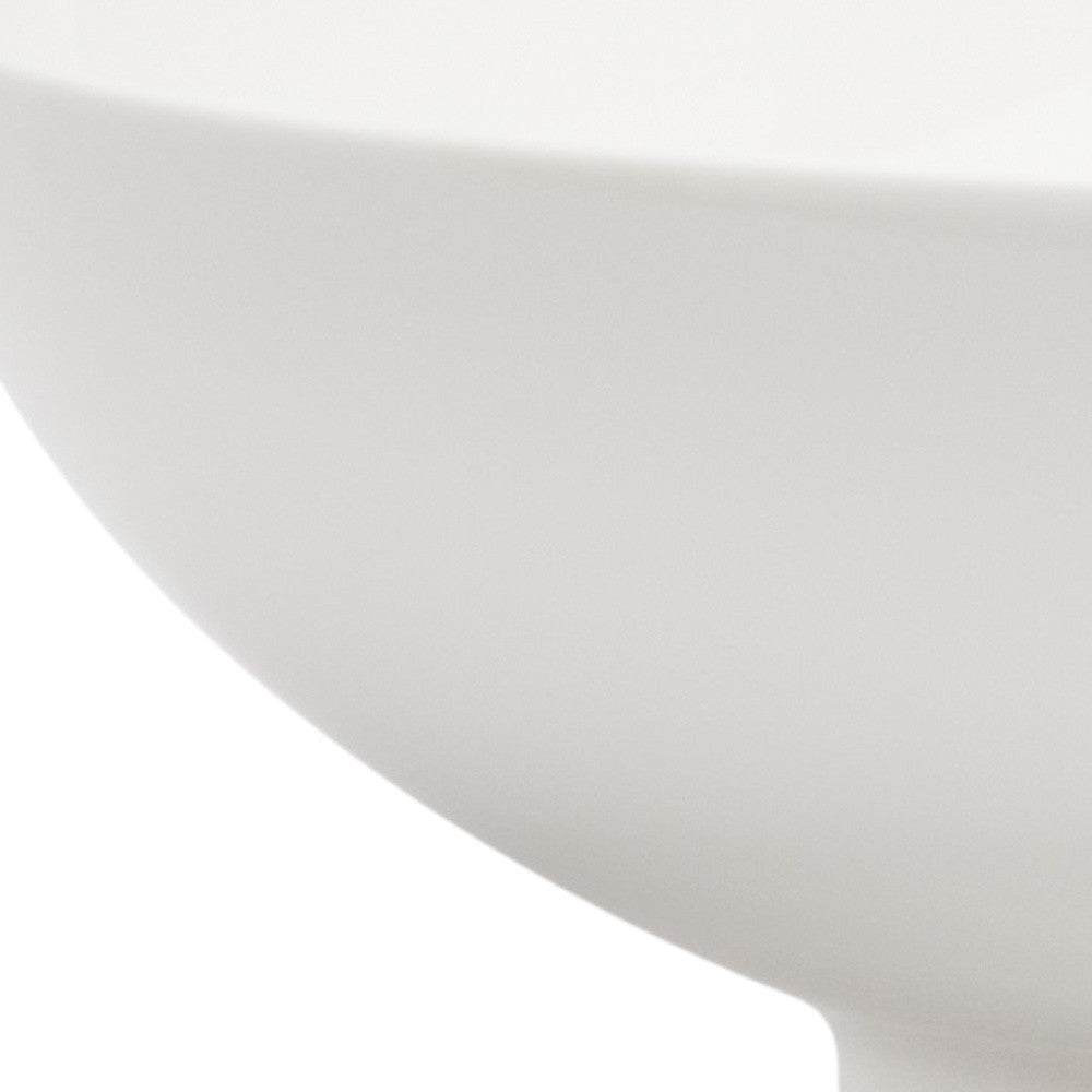 LuxxHomes  White Six Piece Porcelain Service For Six Bowl Set