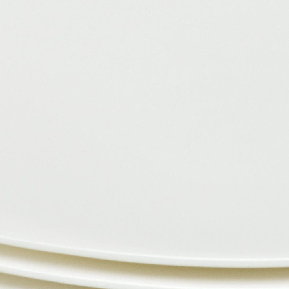 LuxxHomes  White Six Piece Square Bone China Service For Six Bread and Butter Set