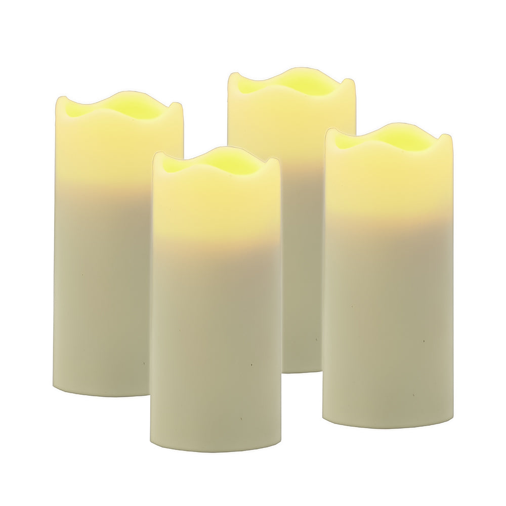 Set of Four Ivory Flameless Votive Candle