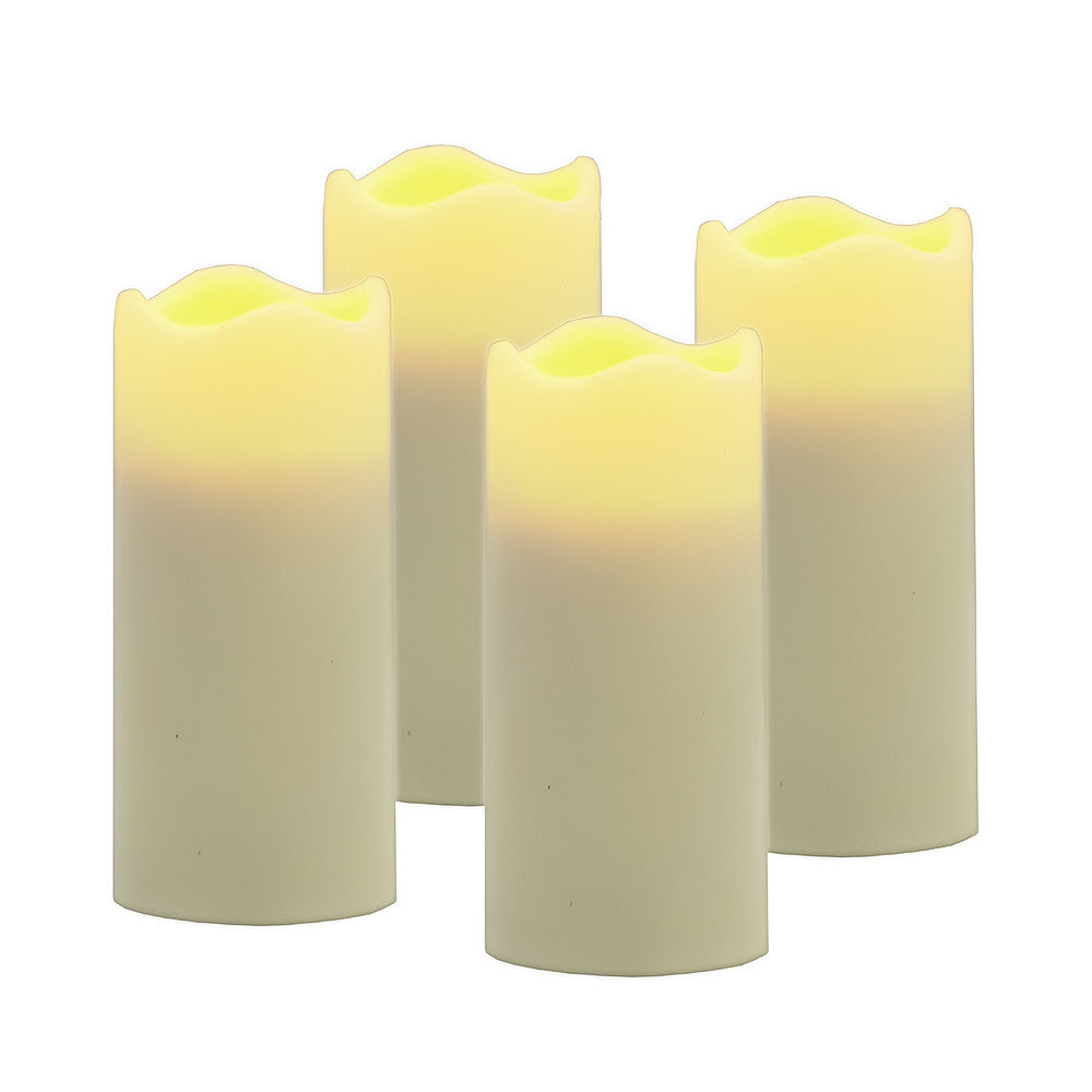 Set of Four Ivory Flameless Votive Candle