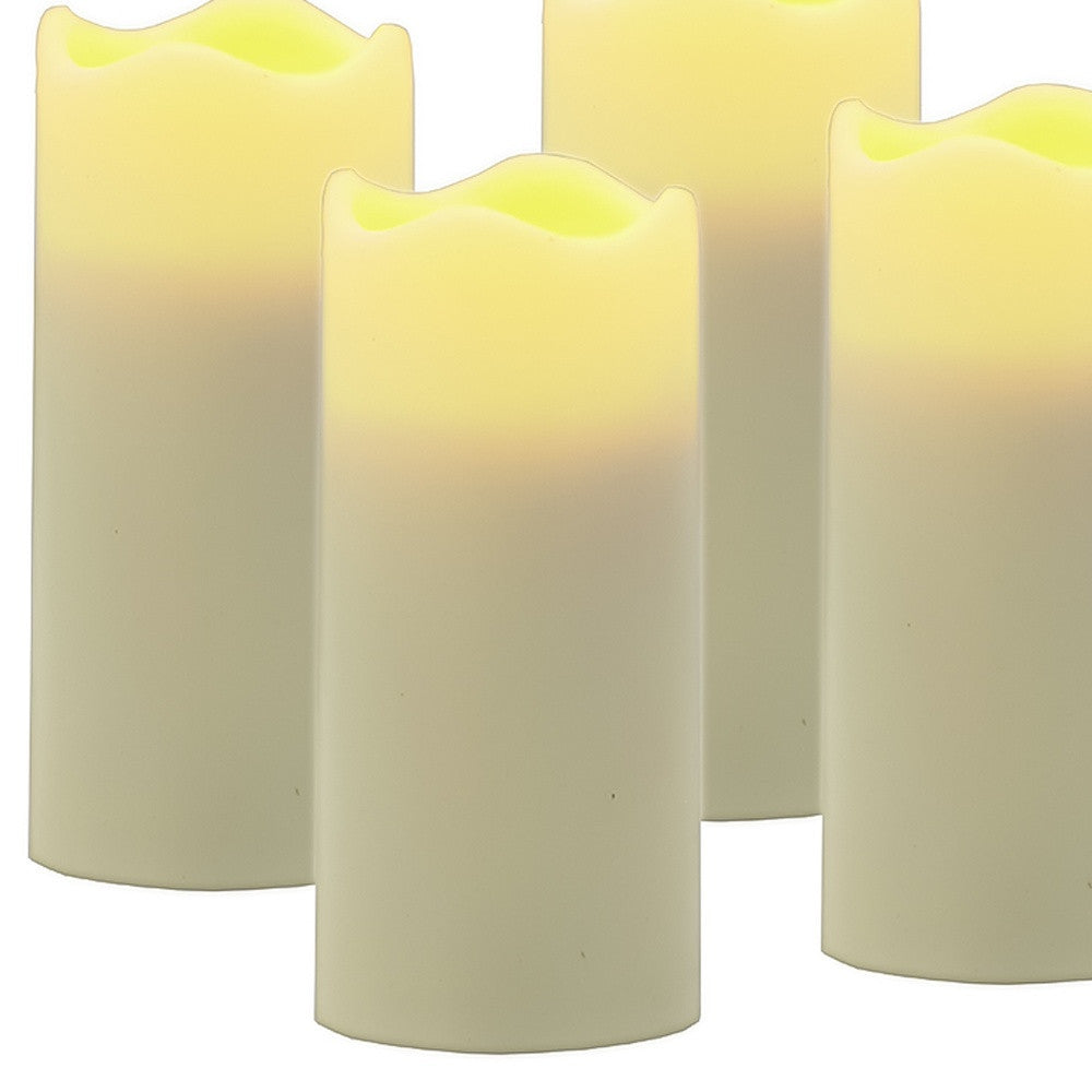 Set of Four Ivory Flameless Votive Candle