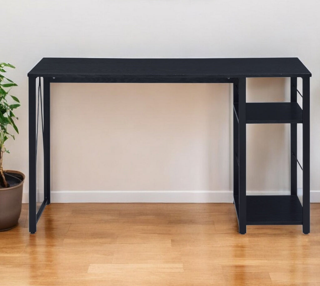 47" Black Writing Desk