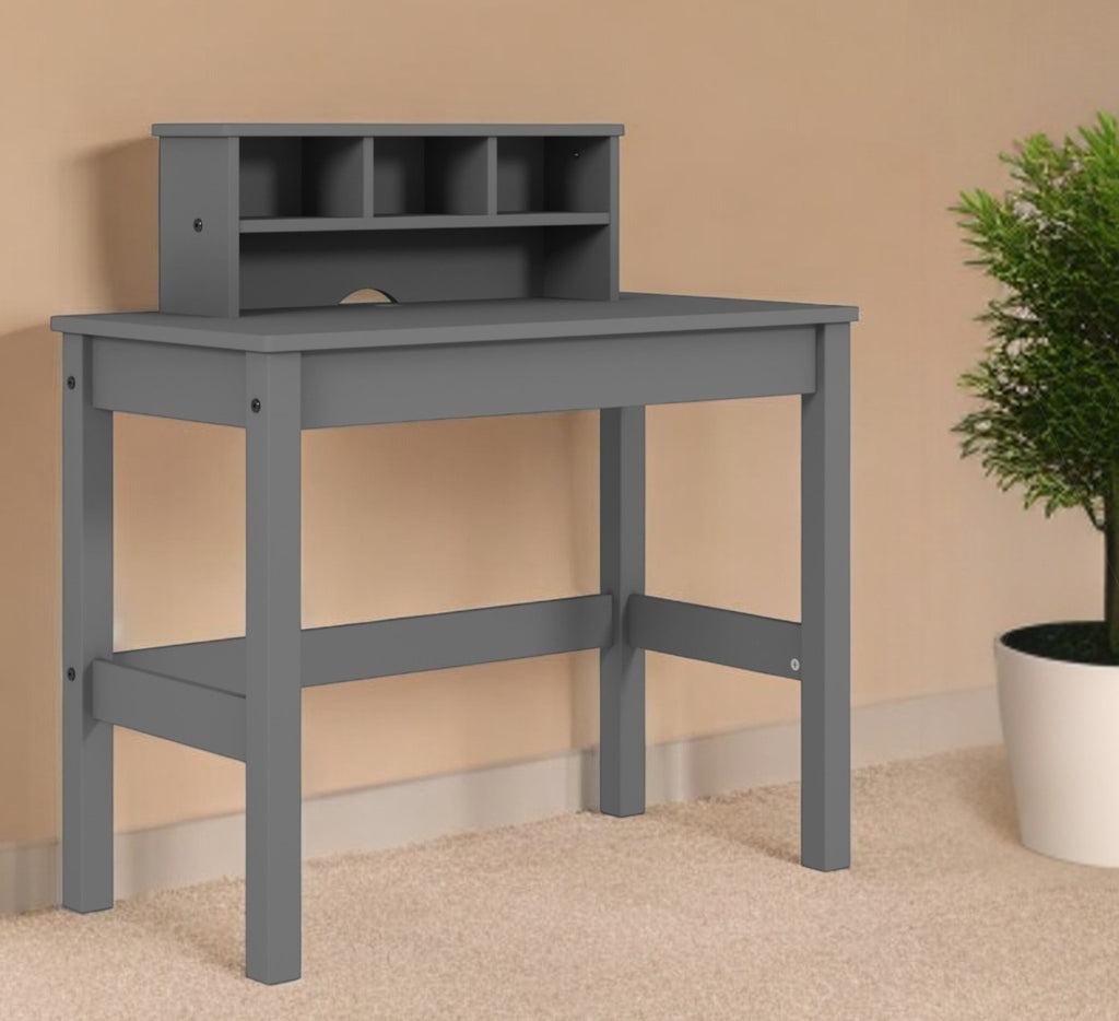 35" Gray Writing Desk