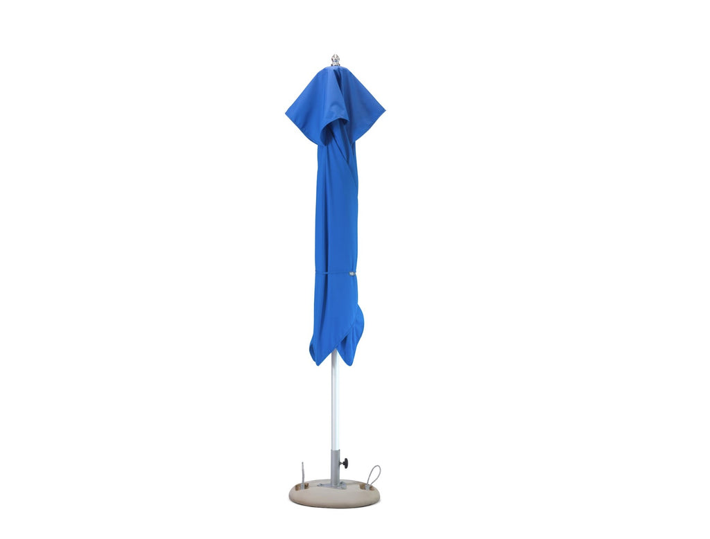 LuxxHomes  8' Blue Polyester Square Market Patio Umbrella