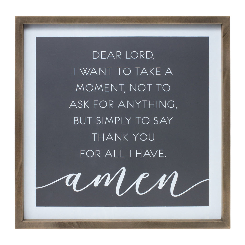 White Thankful Wall Decor