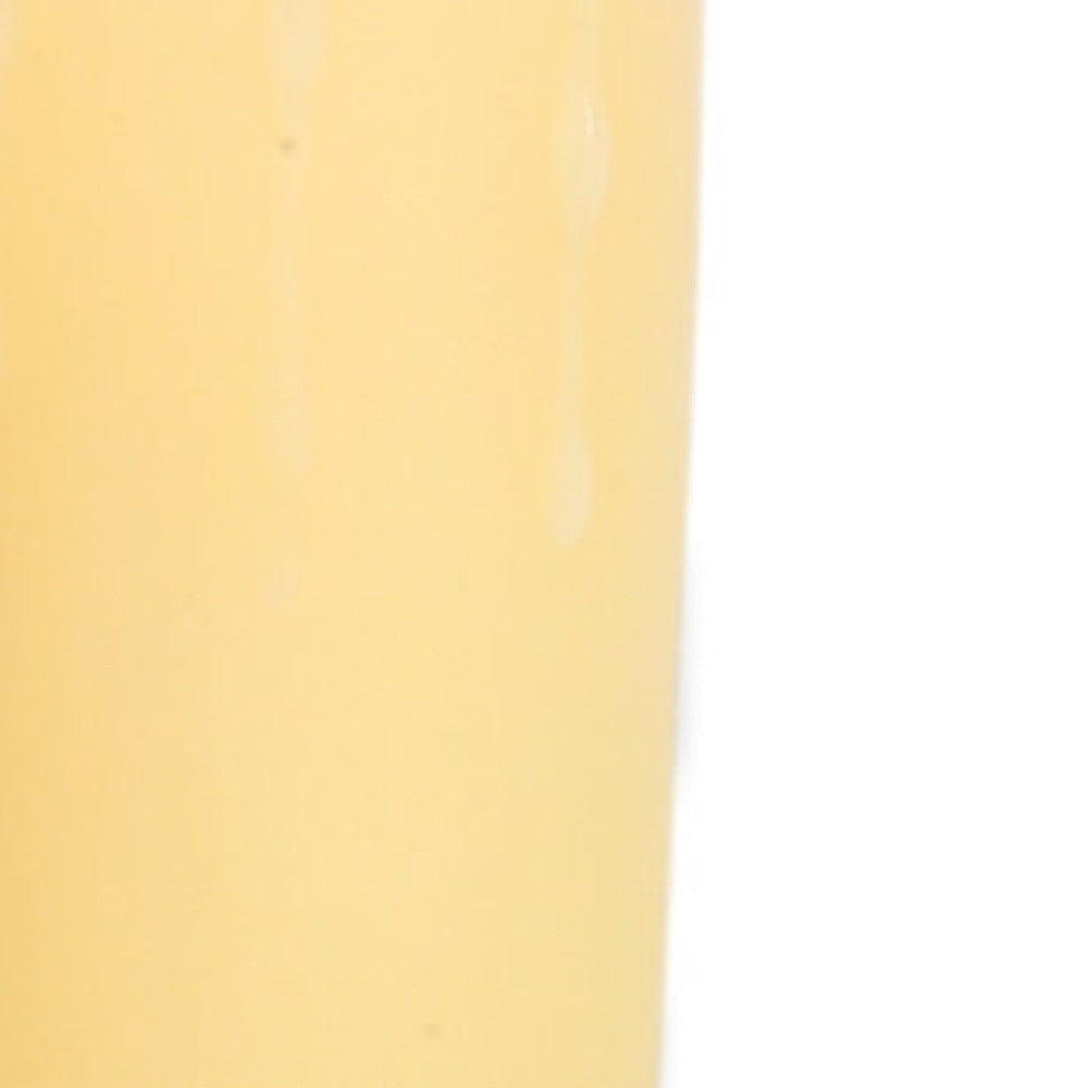 Set of Three Yellow Flameless Pillar Candle