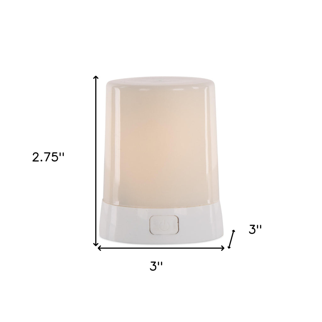 3" White Flameless Designer Candle