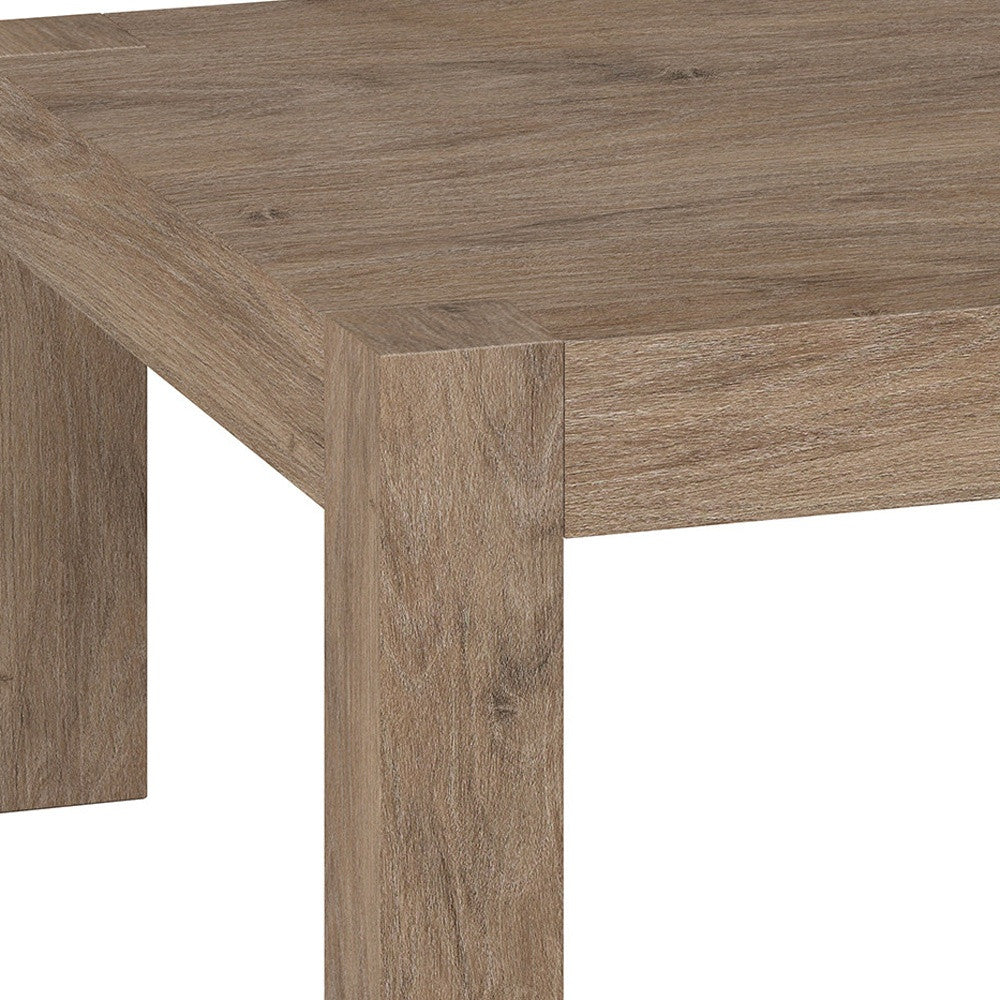 34" Gray Square Coffee Table