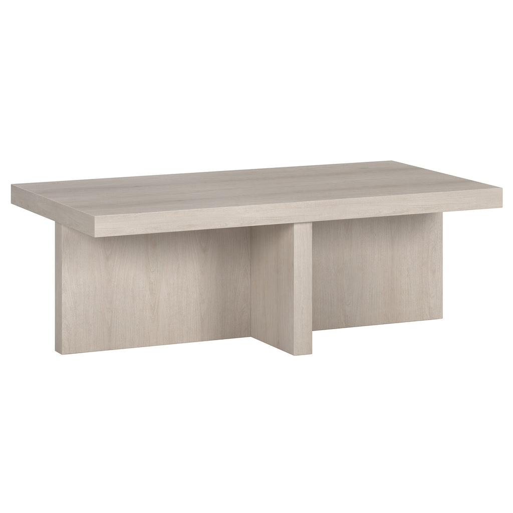 44" Alder White Coffee Table