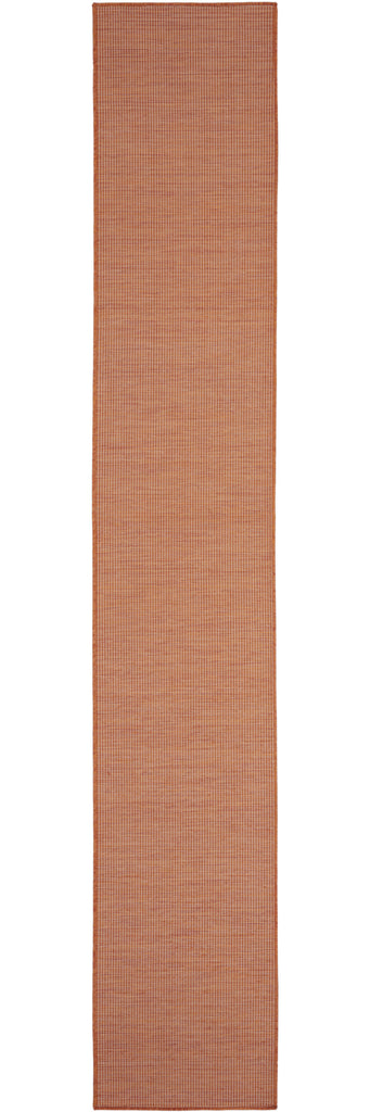 12' Rust Power Loom Runner Rug