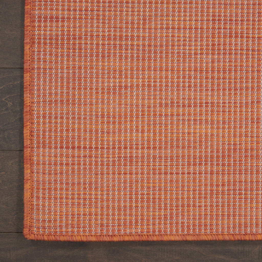 12' Rust Power Loom Runner Rug