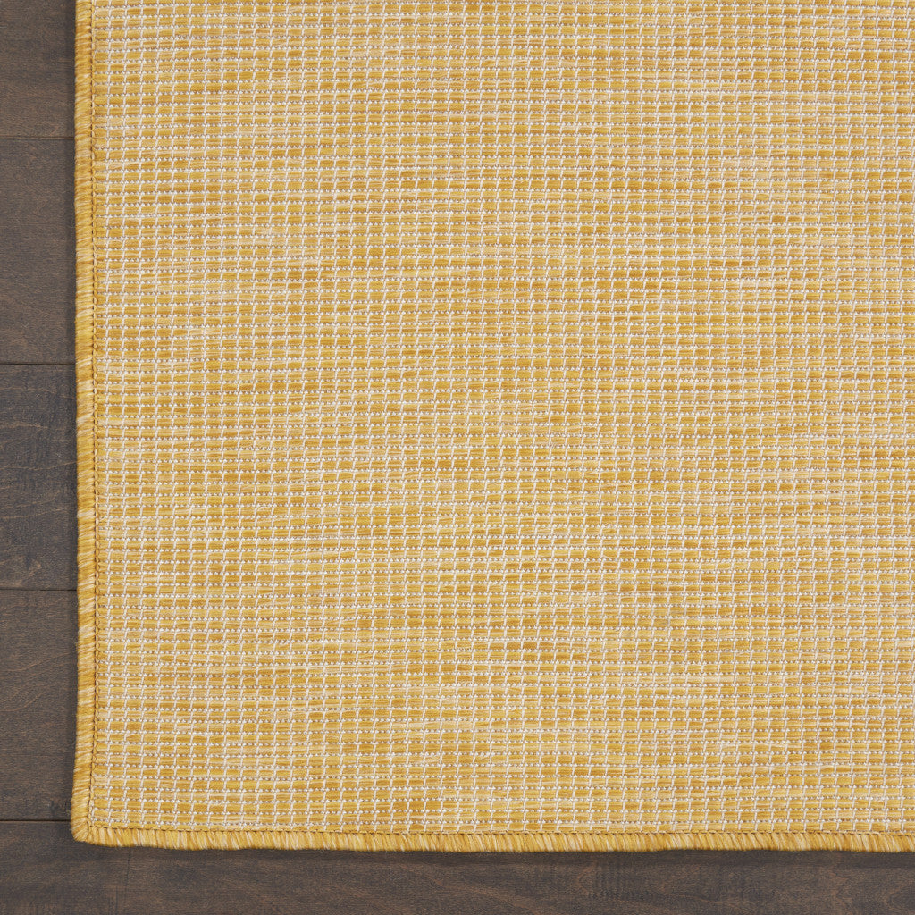 10' Yellow Power Loom Runner Rug