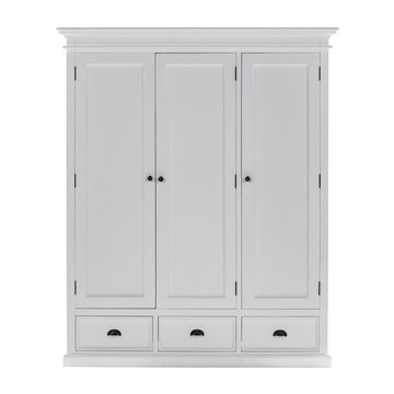 62" Off White Solid Wood Frame Standard Curio Cabinet With Six Shelves