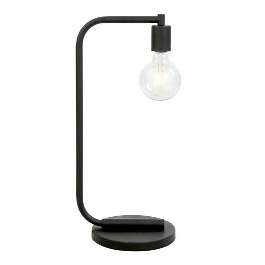 20" Black Metal Desk Table Lamp