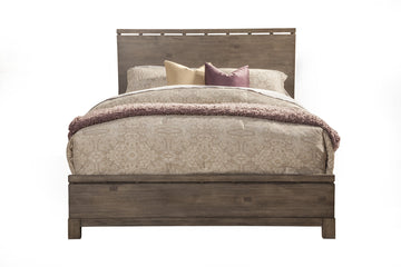 Gray Solid and Manufactured Wood King Bed