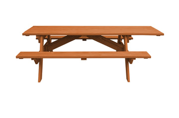 94" Cedar Chest Solid Wood Outdoor Picnic Table