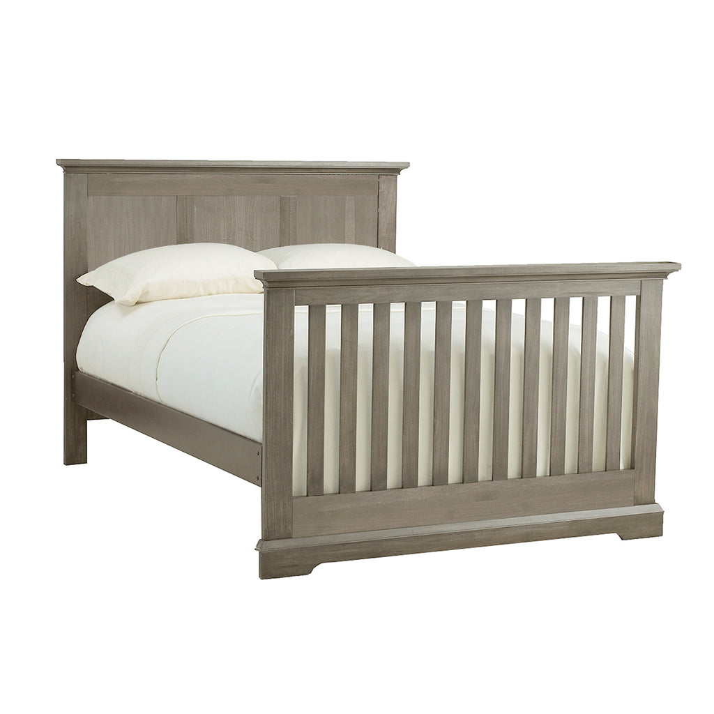 LuxxHomes  Ash Gray Solid and Manufactured Wood Standard Four In One Convertible Crib