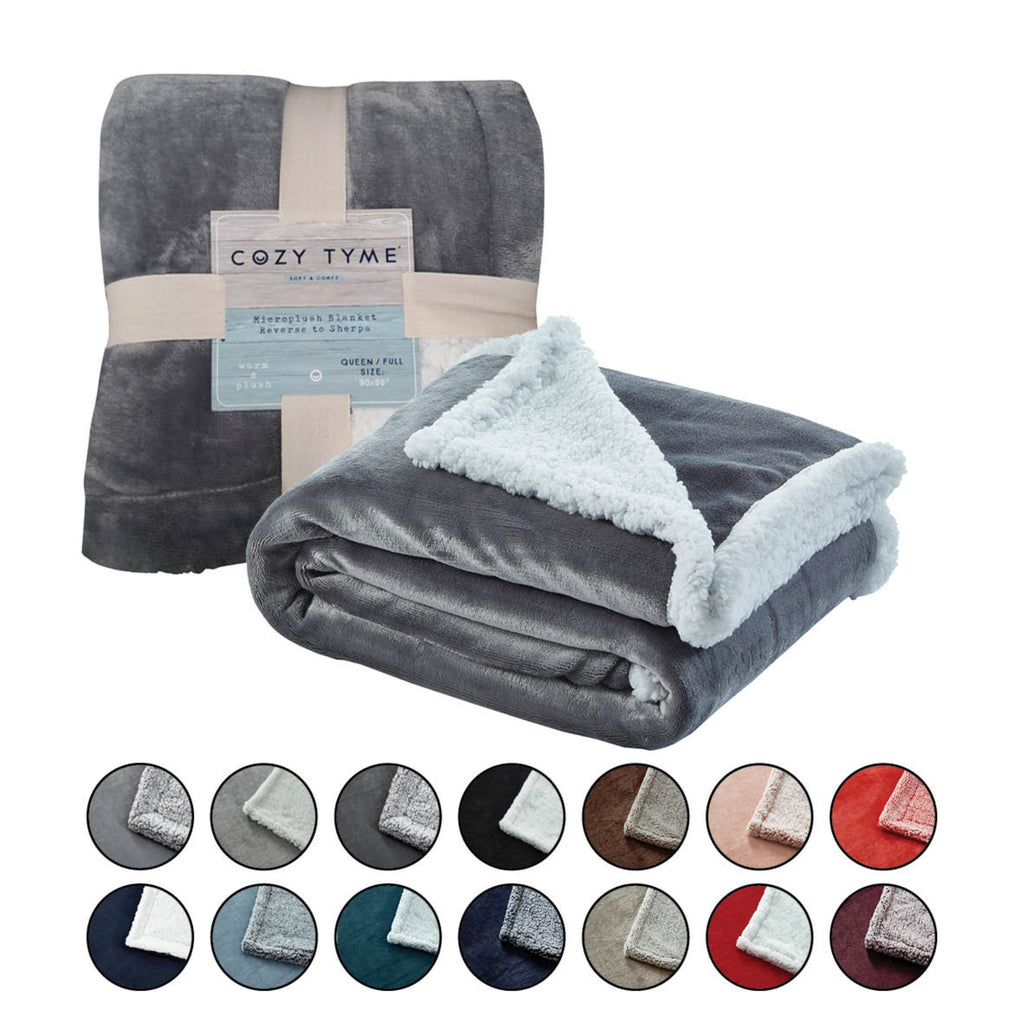 50" X 60" Dark Slate Gray Knitted Polyester Plush Throw Blanket